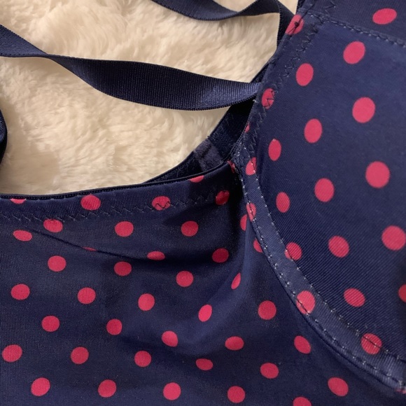 34B Beautiful Blue & Pink Polka-Dot Bra - Picture 9 of 9